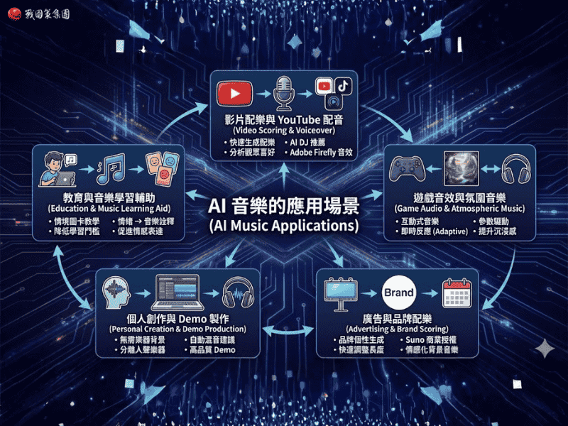 AI 音樂的應用場景