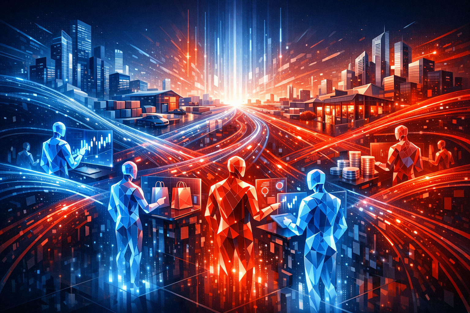 2026 年 AI Agent 經濟正式爆發示意圖