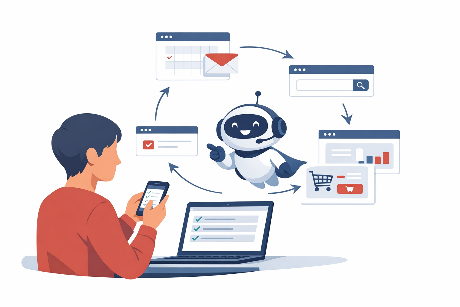Google I/O 2026 Gemini Agent 全面整合 Search Chrome Android Workspace 示意圖