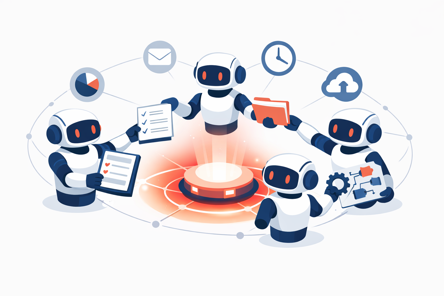 Claude Opus 4.8 Dynamic Workflow 多個 AI Agent 自動協作示意圖