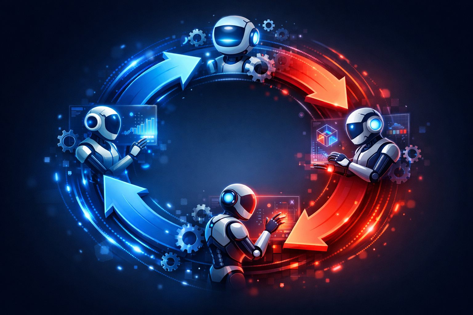 迴圈工程 Loop Engineering 自動運轉的 AI 迴圈系統示意圖