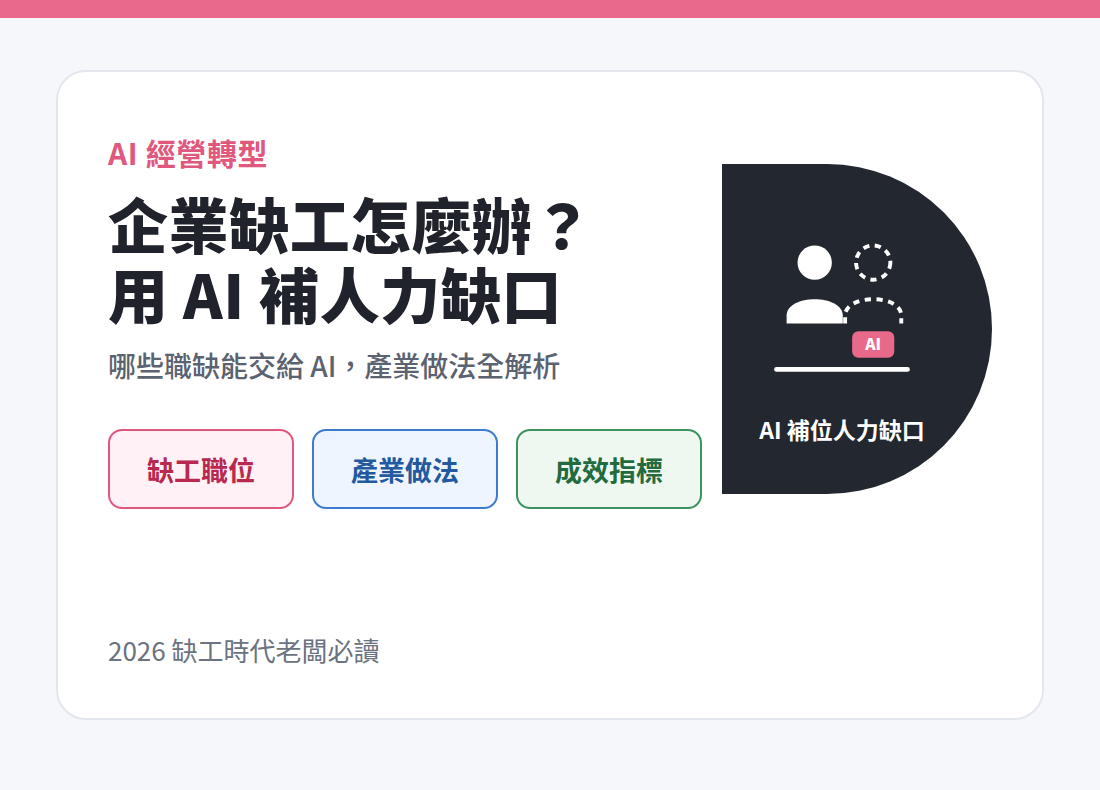 企業缺工怎麼辦：用 AI 補上人力缺口