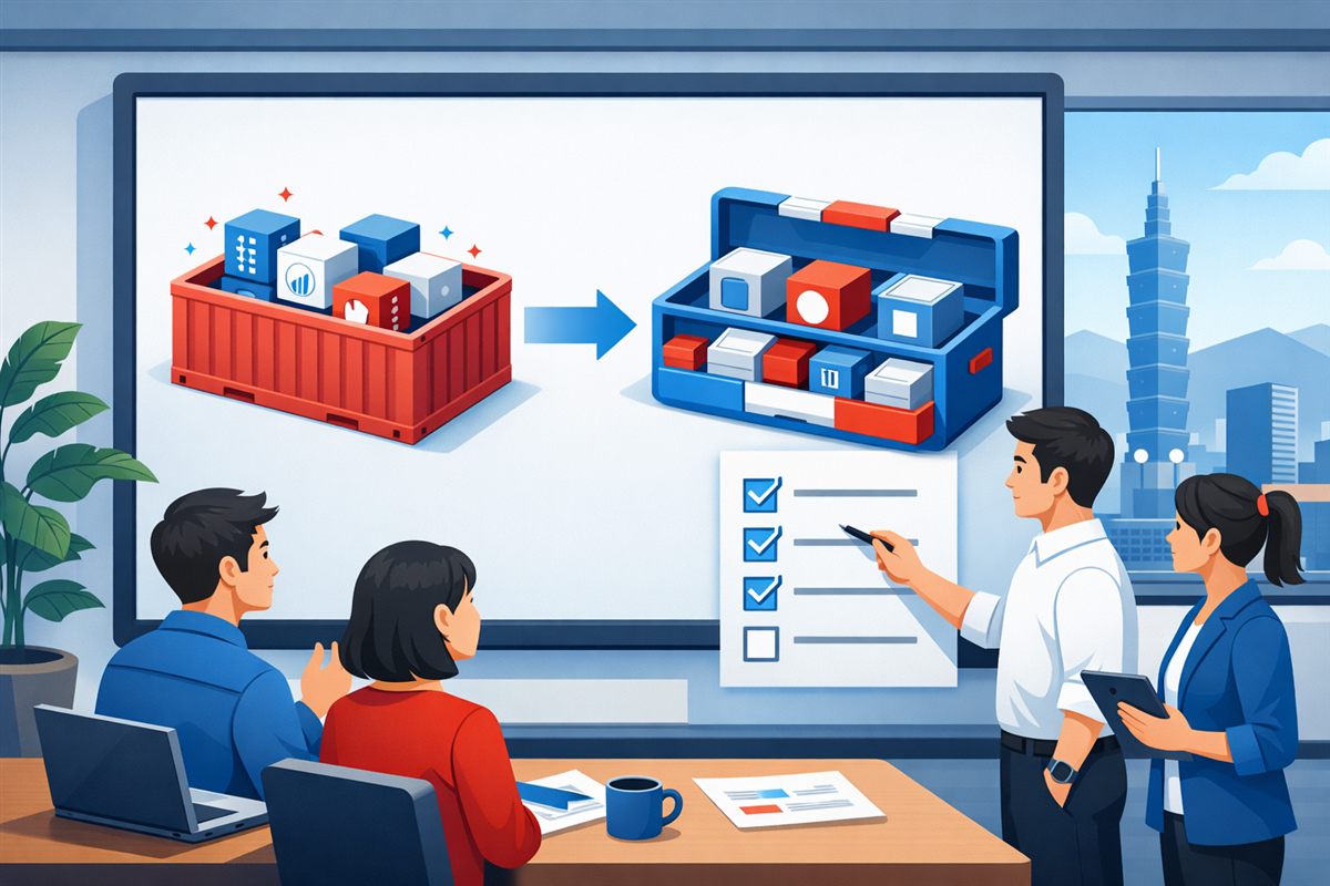 企業團隊盤點 GPTs 並遷移到 Plugins 外掛的流程示意